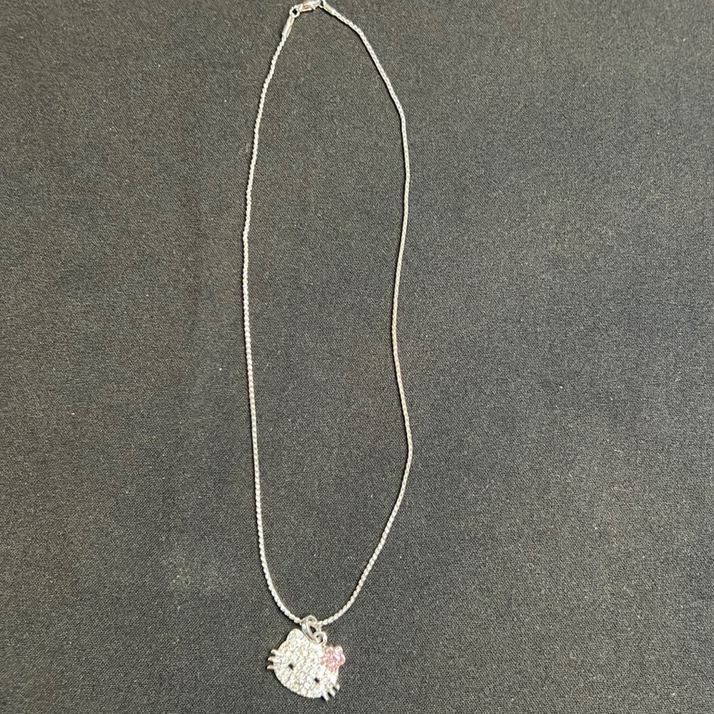 Hello Kitty rhinestones necklace.